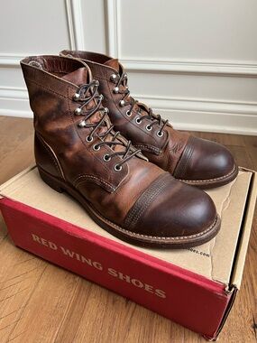 Red Wing Heritage 8115 Iron Ranger Boots. Copper Rough & Tough 9.5D.